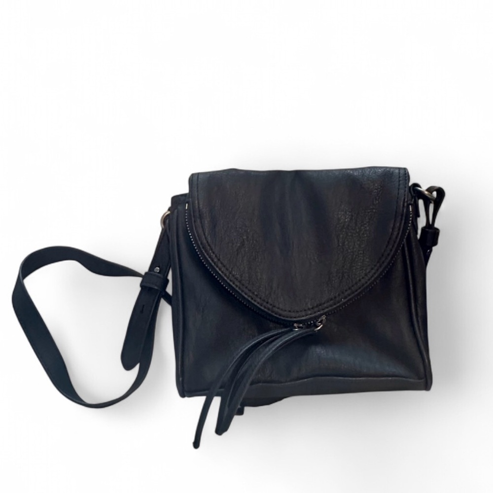 Vintage Talon Black Crossbody Bag